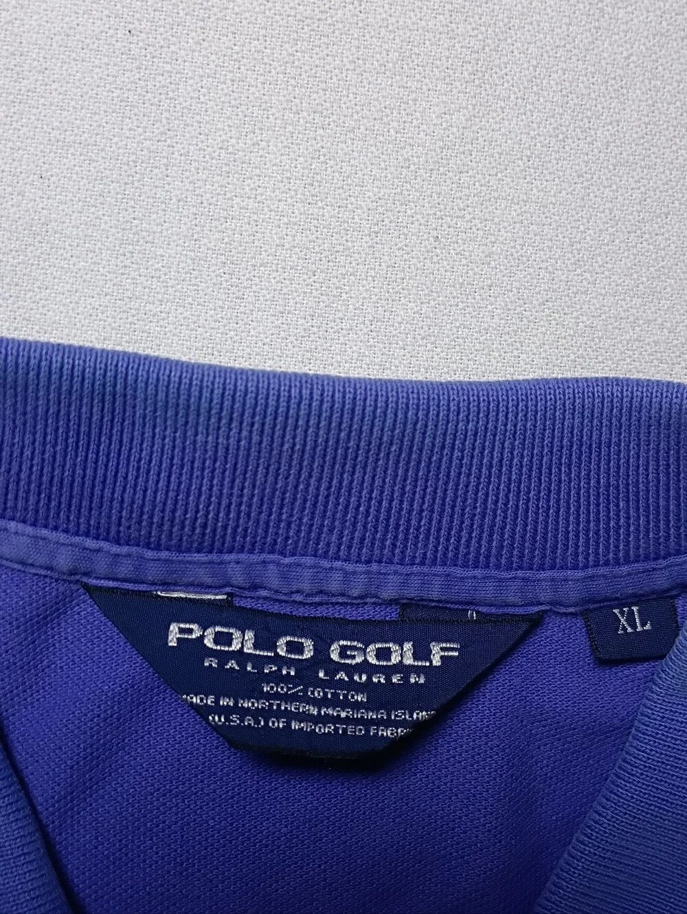 Vintage Polo Golf Ralph Lauren Mens Cotton Knit Polo Shirt XL Purple